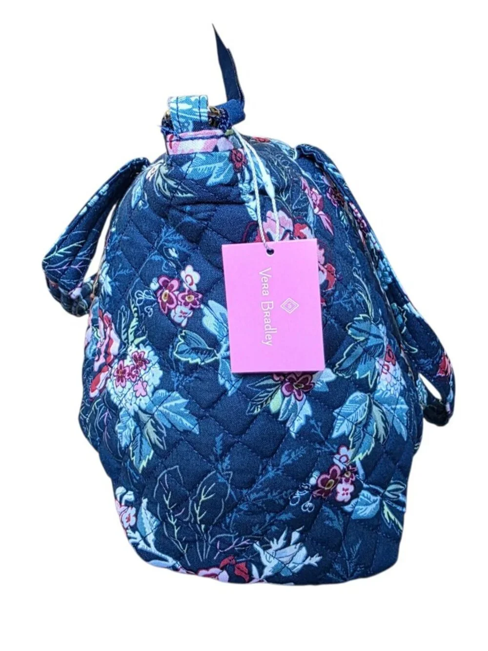 Vera Bradley Rose Toile Quilted Cotton Satchel Crossbody Tote Bag NWT - Picture 6 of 16